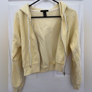 Cropped Zip Up Hoodie